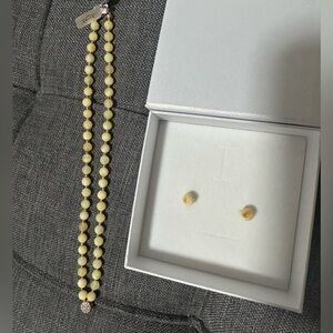 Amber necklace and earrings